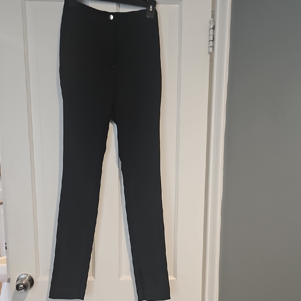 Helmut Lang Black Skinny Pants With Zipper